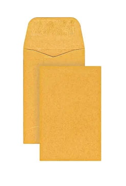 Office Depot® Brand Coin Envelopes, 2-1/4" x 3-1/2", Gummed Seal, Manila, Box Of 500