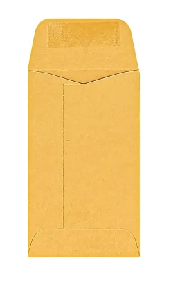 Office Depot® Brand Coin Envelopes, 2-1/2" x 4-1/4", Gummed Seal, Manila, Box Of 500
