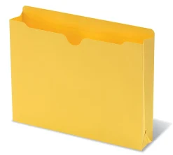 Office Depot® Brand Color File Jackets, 2" Expansion, 8 1/2" x 11", Letter Size, Assorted Colors, Pack Of 10 Jackets