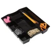 Office Depot® Brand 9 Compartment Deep Drawer Tray, 2 1/2"H x 11 15/16"W x 14 15/16"D, Black