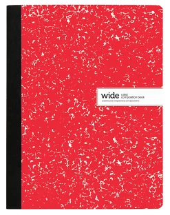Office Depot® Brand Composition Books, 7-1/2" x 9-3/4", College Ruled, 100 Sheets, Black/White, Case Of 24 Notebooks