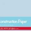 Office Depot® Brand Construction Paper, 12" x 18", 100% Recycled, Light Blue, Pack Of 50 Sheets