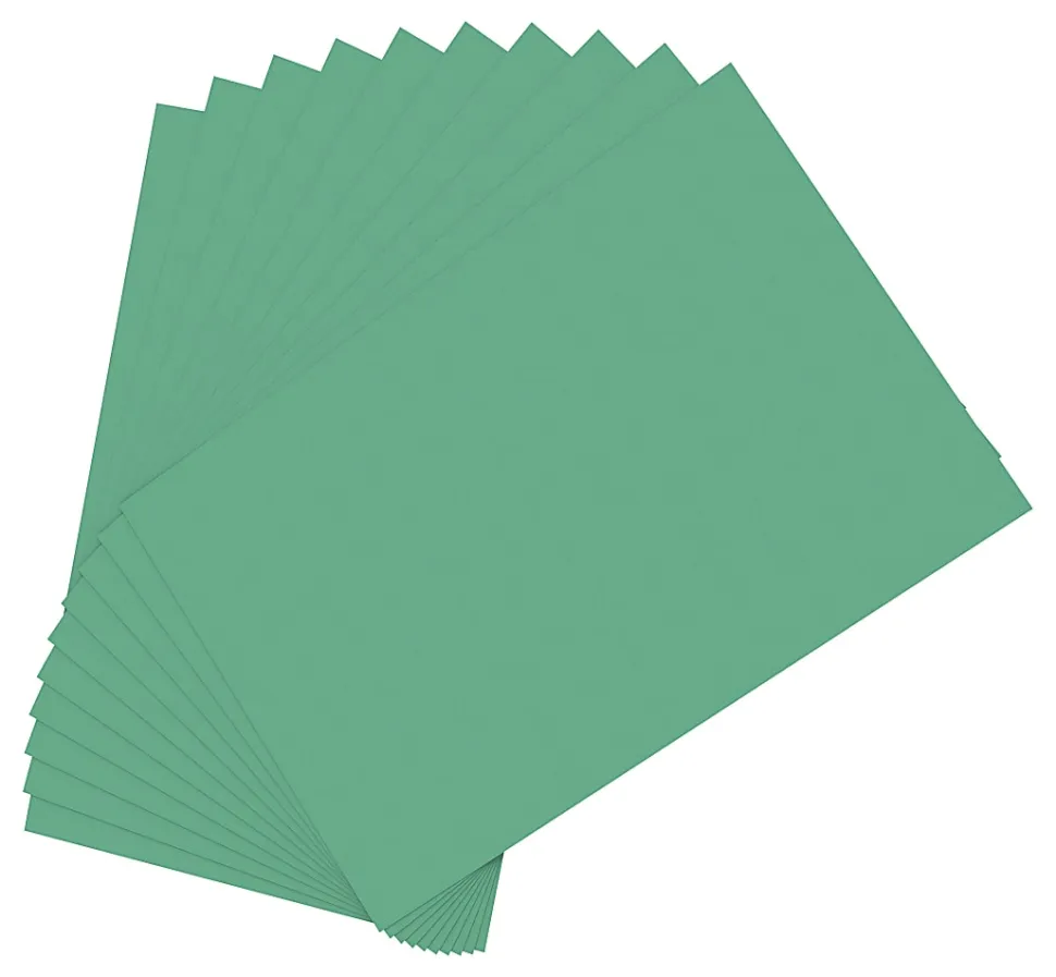 Office Depot® Brand Construction Paper, 12" x 18", 100% Recycled, Bright Green, Pack Of 50 Sheets