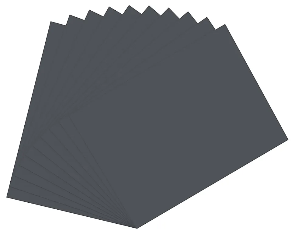 Office Depot® Brand Construction Paper, 9" x 12", 100% Recycled, Black, Pack Of 500 Sheets