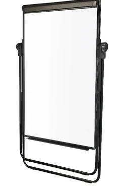 Office Depot® Brand Convertible Table/Footbar Non-Magnetic Dry-Erase Whiteboard Presentation Easel, 67" x 30-1/2", Metal Frame With Black Finish