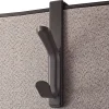 Office Depot® Brand Cubicle Coat Hook, 1-3/10"H x 4-3/4"W x 7-7/8"D, Charcoal