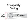 Office Depot® Brand Durable View Slant-Ring 3-Ring Binder, 1" Slant Rings, Black