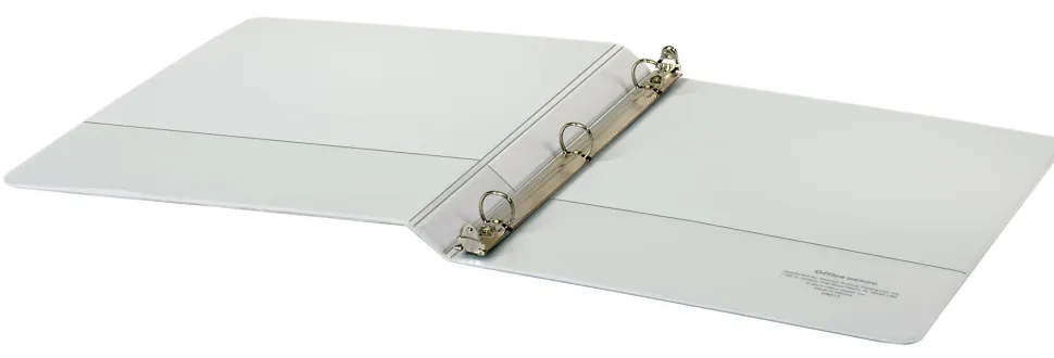 Office Depot® Brand Durable View 3-Ring Binder, 1/2" Round Rings, White, OD02959