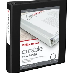 Office Depot® Brand Durable View 3-Ring Binder, 1 1/2