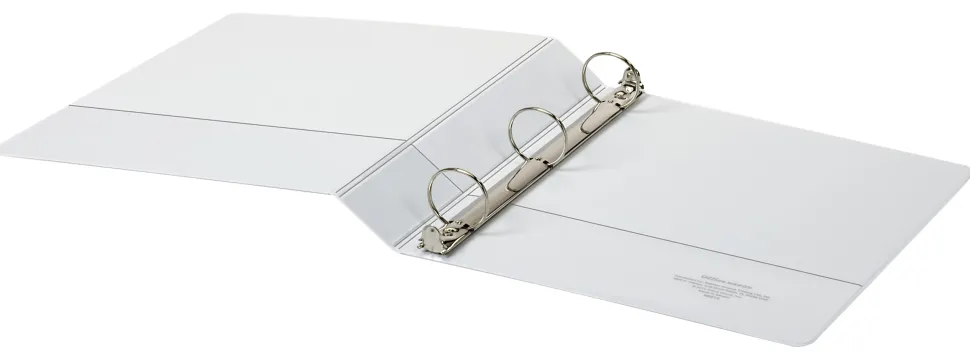 Office Depot® Brand Durable View 3-Ring Binder, 1 1/2" Round Rings, White, Pack Of 4