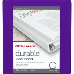 Office Depot® Brand Durable View 3-Ring Binder, 1