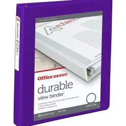 Office Depot® Brand Durable View 3-Ring Binder, 1