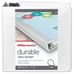 Office Depot® Brand Durable View 3-Ring Binder, 4