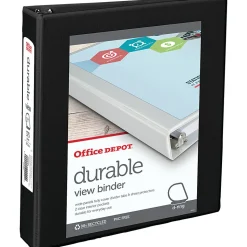 Office Depot® Brand Durable View 3-Ring Binder, 1 1/2