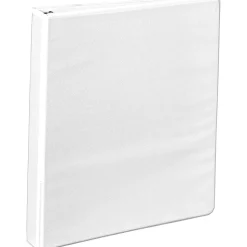 Office DepotĀ® Brand Durable View Slant-Ring 3-Ring Binder, 1" Slant Rings, White
