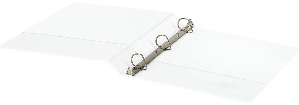 Office Depot® Brand Durable View Slant-Ring 3-Ring Binder, 1" Slant Rings, White