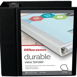 Office Depot® Brand Durable View 3-Ring Binder, 5