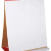 Office Depot® Brand Easel Pad, 20" x 23", Tabletop with Built-In Stand, 25 Sheets, 30% Recycled, White