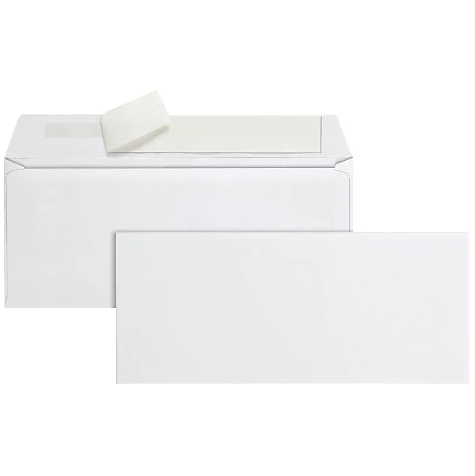 Office Depot® Brand Envelopes, 4-1/8" x 9-1/2", Clean Seal, White, Box Of 500