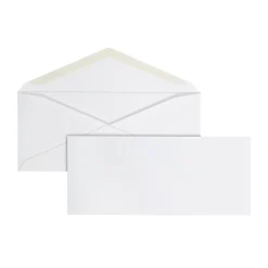 Office Depot® Brand #9 Envelopes, 3-7/8" x 8-7/8", Gummed Seal, White, Box Of 500