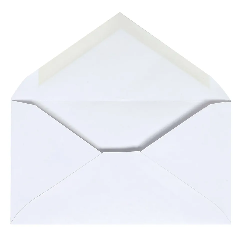 Office Depot® Brand Envelopes, 3-5/8" x 6-1/2", Gummed Seal, White, Box Of 500