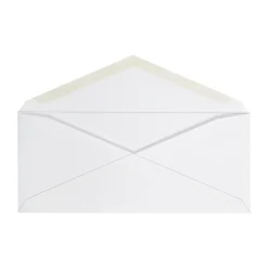Office Depot® Brand Envelopes, 4-1/8" x 9-1/2", Gummed Seal, White, Box Of 100