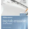 Office Depot® Brand Erasable Big Tab Dividers, 8-Tab, White, Pack Of 2 Sets