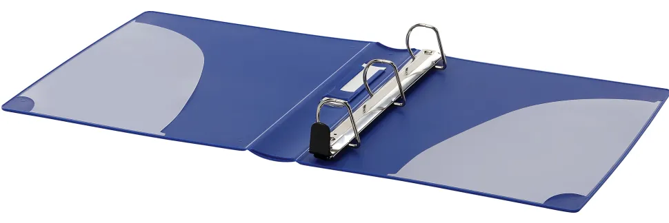 Office Depot® Brand Everbind™ View 3-Ring Binder, 1 1/2" D-Rings, Blue