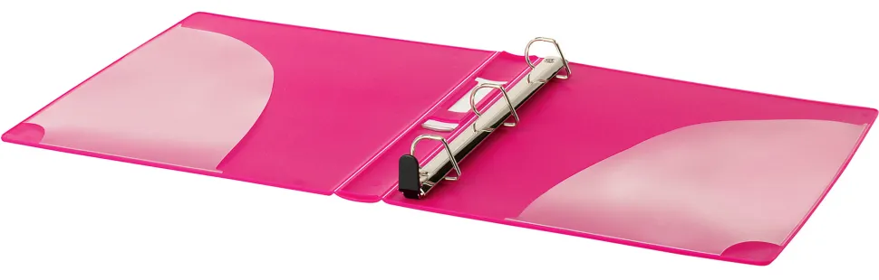 Office Depot® Brand EverBind™ View 3-Ring Binder, 1" D-Rings, Pink