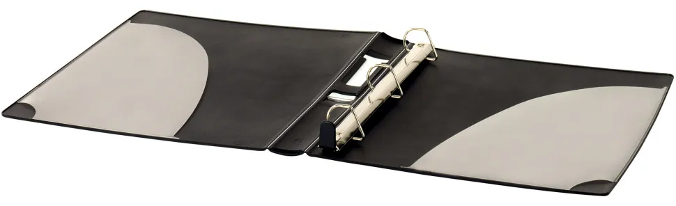 Office Depot® Brand EverBind™ View 3-Ring Binder, 1" D-Rings, Black