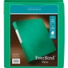 Office Depot® Brand EverBind™ View 3-Ring Binder, 1" D-Rings, Green
