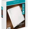 Office Depot® Brand EverBind™ View 3-Ring Binder, 1" D-Rings, White
