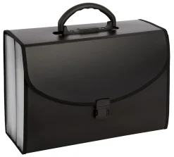 Office Depot® Brand Expanding 21-Pocket File Case, Legal Size, Black