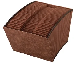 Office Depot® Brand Expanding File, 1-31, 31 Pockets, Letter Size, 1-3/4" Expansion, 30% Recycled, Brown