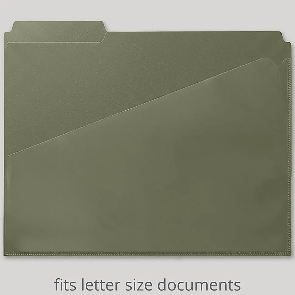 Office Depot® Brand Fashion File Folders With Slash Pocket, 1/3 Cut, Letter Size, Field Notes, Pack Of 3 Folders