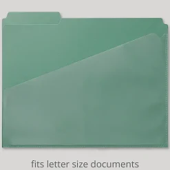 Office Depot® Brand Fashion File Folders With Slash Pocket, 1/3 Cut, Letter Size, Urban Utility, Pack Of 3 Folders