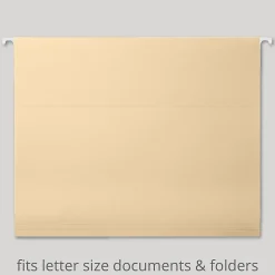 Office Depot® Brand Fashion Hanging File Folders, Letter Size, Black/Beige, Total Qty 6