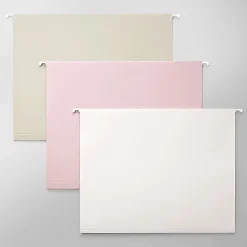 Office DepotĀ® Brand Fashion Hanging File Folders, Letter Size, Blush Neutral Pastels, Total Qty 6