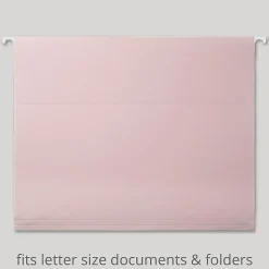 Office Depot® Brand Fashion Hanging File Folders, Letter Size, Blush Neutral Pastels, Total Qty 6