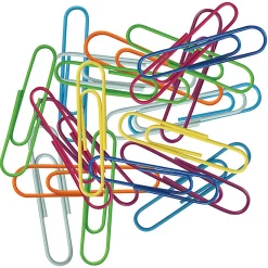 Office Depot® Brand Fashion Paper Clips, 2", Assorted Colors, Pack Of 60