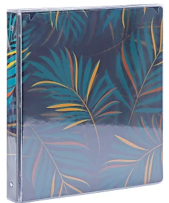 Office Depot® Brand Fashion 3-Ring Binder, 1" Round Rings, Black Palms