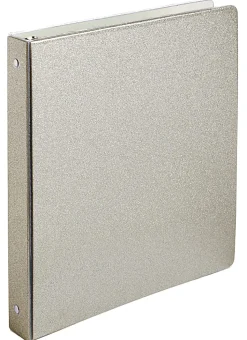 Office Depot® Brand Fashion 3-Ring Binder, 1" Round Rings, Champagne Gold Glitter
