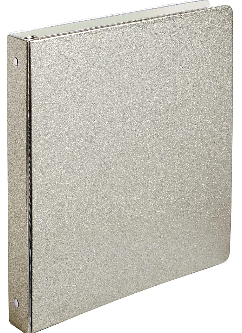 Office Depot® Brand Fashion 3-Ring Binder, 1" Round Rings, Champagne Gold Glitter