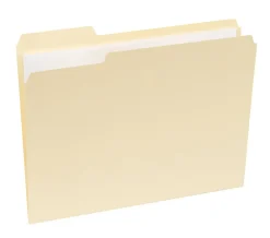 Office Depot® Brand File Folders, 1/3 Cut, Letter Size, 30% Recycled, Manila, Pack Of 100 Folders