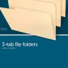 Office Depot® Brand File Folders, 1/3 Cut, Legal Size, 30% Recycled, Manila, Pack Of 100