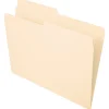 Office Depot® Brand File Folders, 1/2 Cut, Letter Size, Manila, Pack Of 100