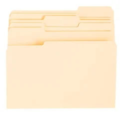 Office DepotĀ® Brand File Folders, 1/3 Tab Cut, Letter Size, Manila, Pack of 24 Folders