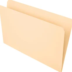 Office DepotĀ® Brand File Folders, Straight Cut, Legal Size, Manila, Pack Of 100