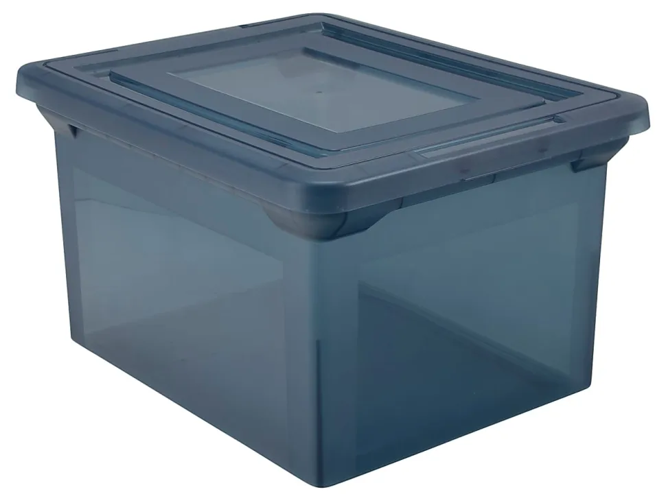 Office Depot® Brand File Tote, 35 Qt, Letter/Legal Size, 10-13/16"H x 13-5/8"W x 18"D, Copen Blue