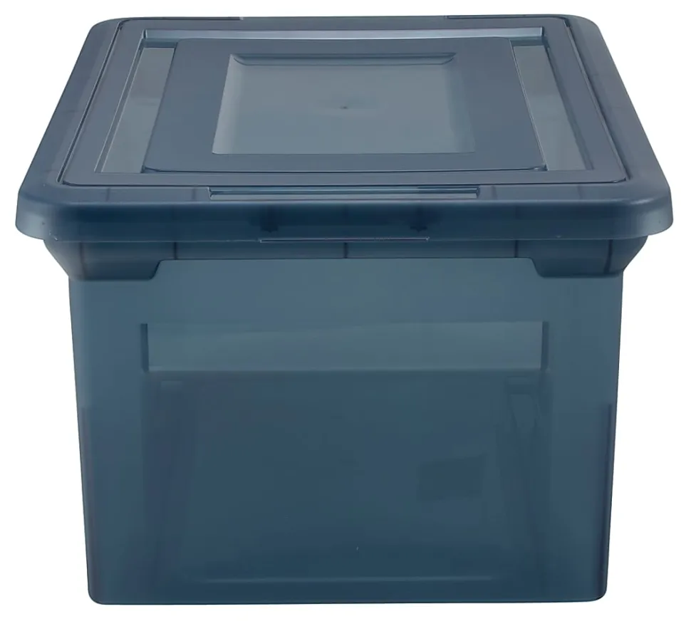 Office Depot® Brand File Tote, 35 Qt, Letter/Legal Size, 10-13/16"H x 13-5/8"W x 18"D, Copen Blue